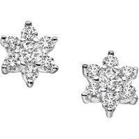 Pendientes Comete Mujer in Oro blanco Diamante ORB604